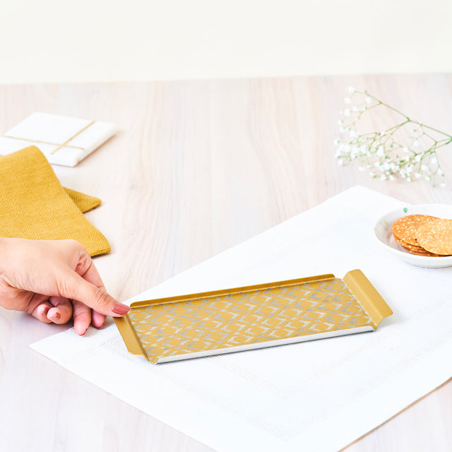 Ikat Tray | Gold