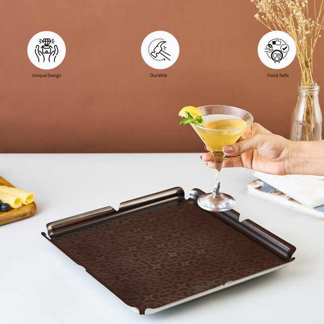 Malwa Tray | Gun Metal