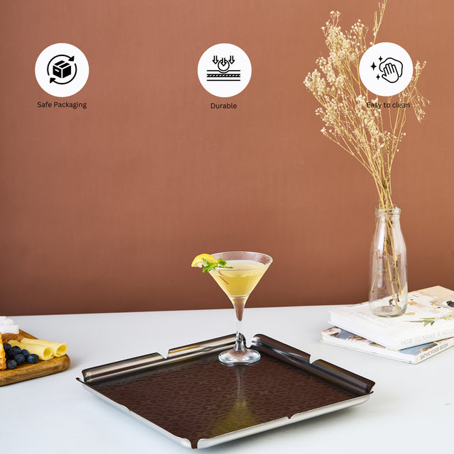 Malwa Tray | Gun Metal