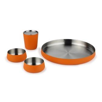 Primary Luxury Dinnerware Set for Kids | Orange