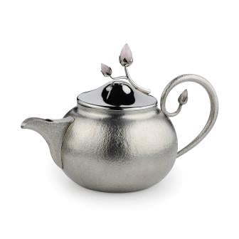 Pink Bloom Tea Set With Texture