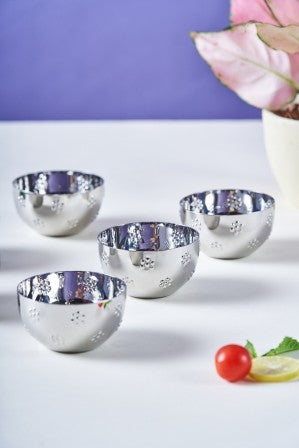 Polka Flower Katori | Small | Set of 6