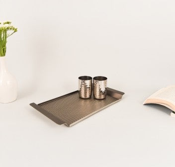 Inline Weaving Tray | Gun Metal