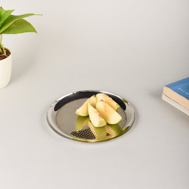 Inline Weaving Plain Quarter Plate | Set of 2