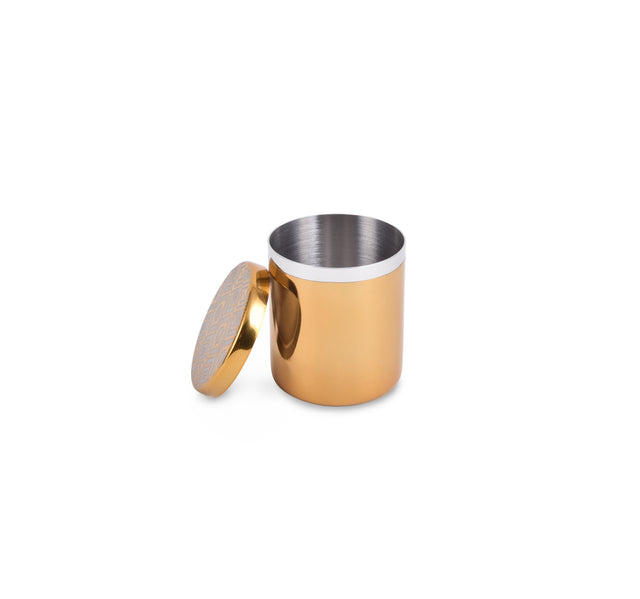 Inline Cotton Jar | Gold