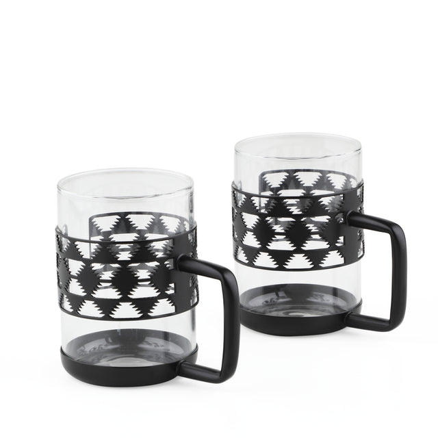 Kilim Mug Black | Set of 2