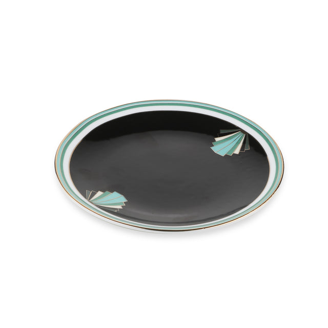 Deco Diamond Ceramic Plates Set of 4