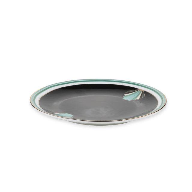 Deco Diamond Ceramic Plates Set of 4