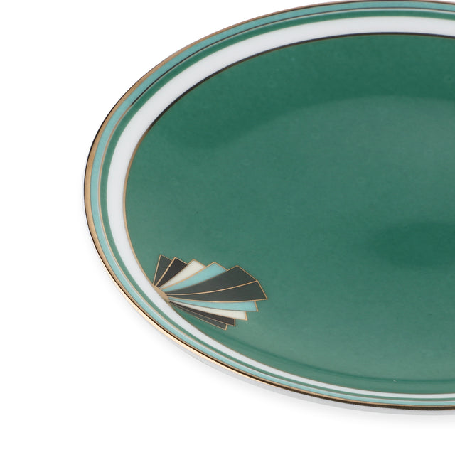 Deco Diamond Ceramic Plates Set of 4