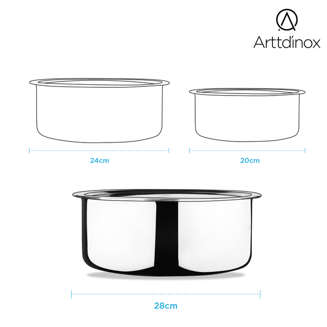 Stainless Steel Triply Tope with Lid