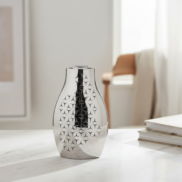 Luxury Steel Flower Vase Pico | Home Decor Vases