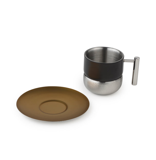  steel Cup & Saucer Set