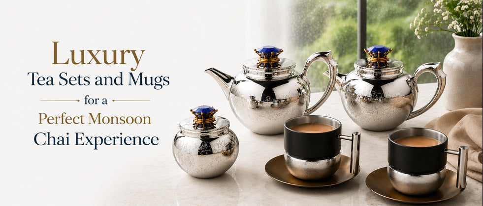 Luxury Tea Sets and Mugs for a Perfect Monsoon Chai Experience