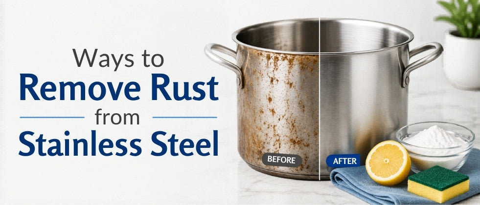 how to remove rust from stainless steel