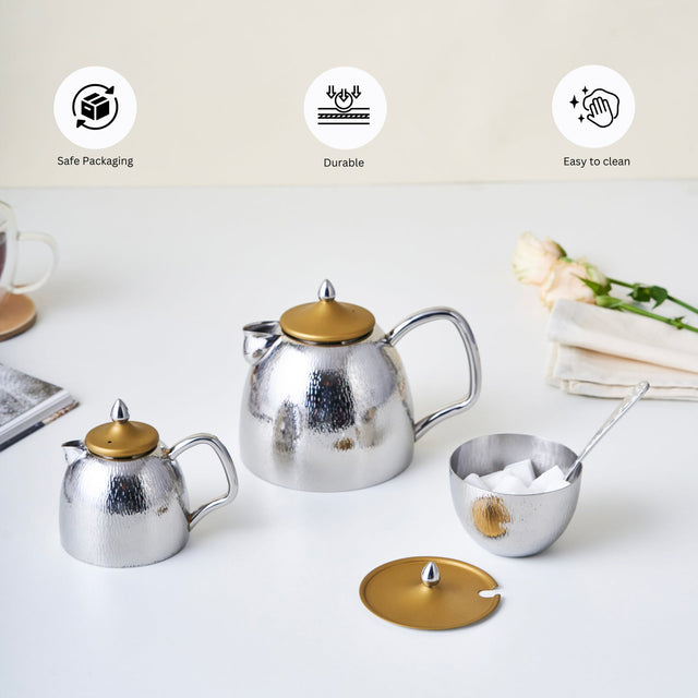 Rainessance Tea Set For Everyday | Gold