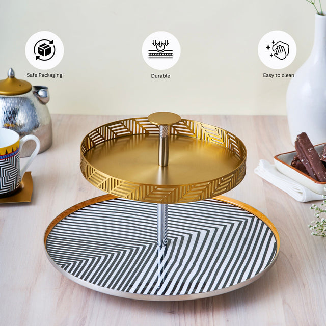 Maasai Two Tier Platter