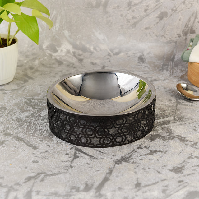 Tesselation Nut Bowl | Large | Gun Metal