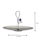 Poppy Pole Large Platter with Lapiz Lazuli Stone