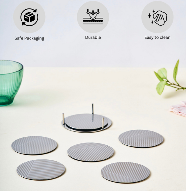 Deco Round Coaster | Set of 6