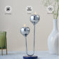 Poppy Small Candle Stand with Lapiz Lazuli Stone Base