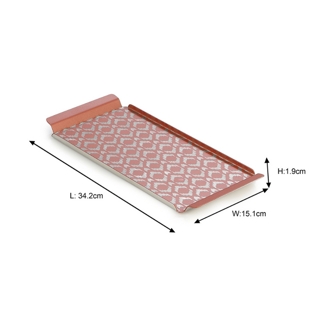 Ikat Serving Tray Pink | Large