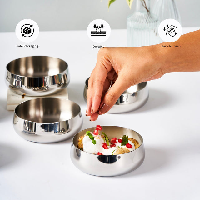 Deco Line Dahi Bhalla Luxury Katori Set | Set of 6