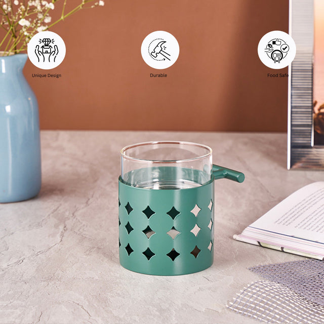 Stainless Steel Diffuser Diamond Shape | Green