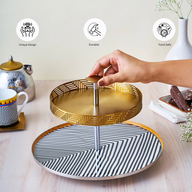 Maasai Two Tier Platter