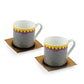 Aladdin Ceramic Cup With Saucer | Set of 2