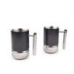 Fluted Luxury Stainless Steel Coffee Mugs | Set of 2