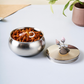 Rose Quartz Designer Bowl with Lid – Small & Elegant