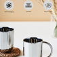 Dome Luxury Stainless Steel Coffee Mugs | Set of 2
