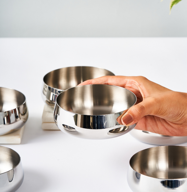 Deco Line Dahi Bhalla Luxury Katori Set | Set of 6