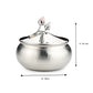 Rose Quartz Designer Bowl with Lid – Small & Elegant