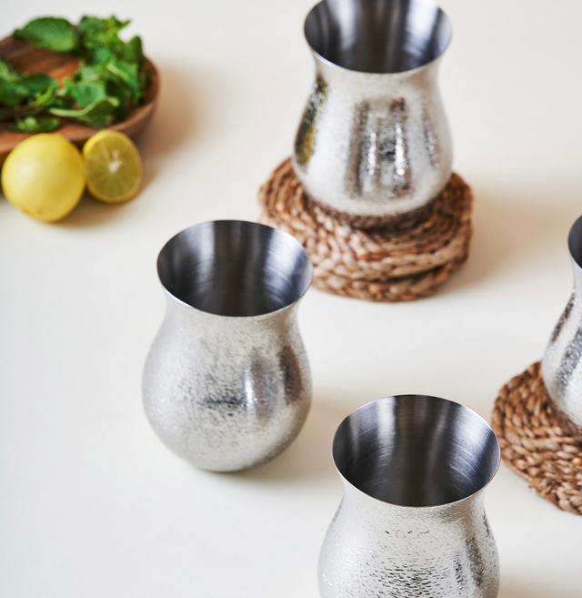 Rose Quartz Stainless Steel Tumbler | Set of 6