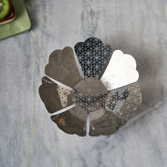 Pink City Collection Etching fruit Basket