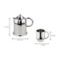 Luxury Dome Stainless Steel Coffee Mug & Pot Set