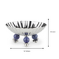 Poppy Nut Bowl with Lapiz Lazuli Stone