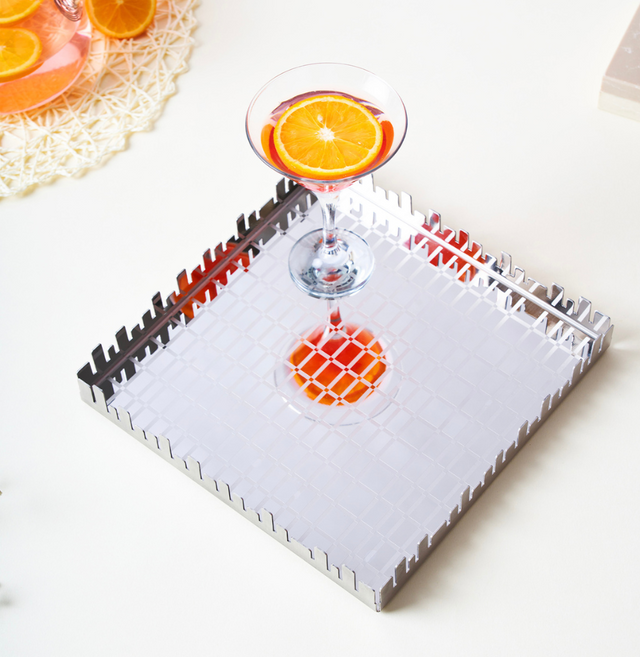 Urban Horizon Designer Serving Tray – Square Platter