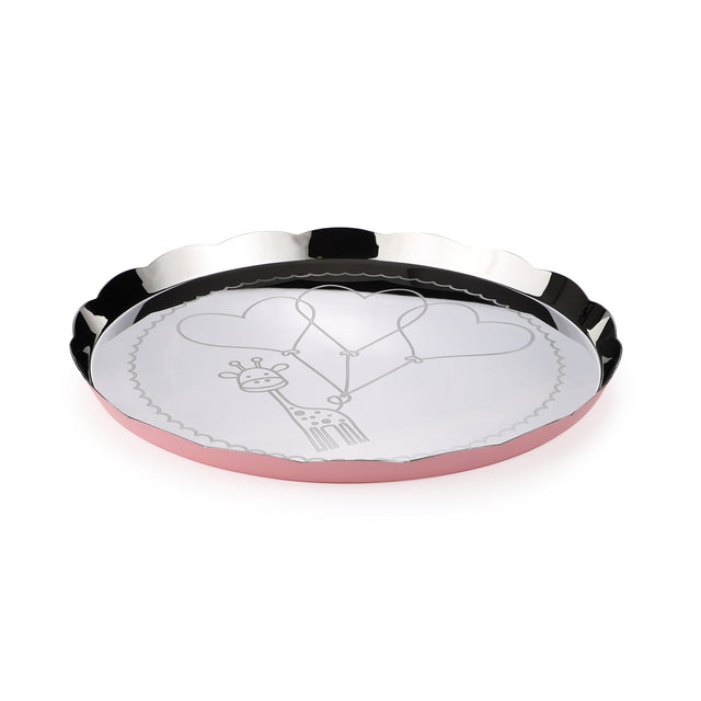 Carnival Giraffe Thali | Large | Pink