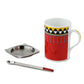 Aladdin Ceramic Mug & Stirrer | Set of 2