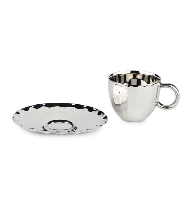 Dome Cup & Saucer | Luxury Cup Set of 2