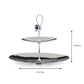 Poppy Pole 2 Tier Platter with Lapiz Lazuli Stone