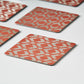Ikat Coaster Pink | Set of 6