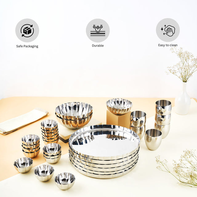 Mushroom Collection Luxury Dinner Set | Set of 33
