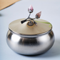 Rose Quartz Designer Bowl with Lid – Small & Elegant