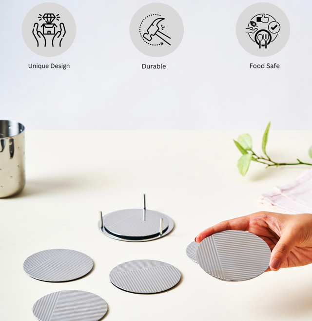 Deco Round Coaster | Set of 6