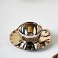 Dome Cup & Saucer | Luxury Cup Set of 2