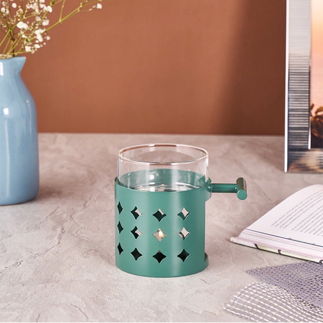 Stainless Steel Diffuser Diamond Shape | Green