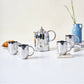 Luxury Dome Stainless Steel Coffee Mug & Pot Set